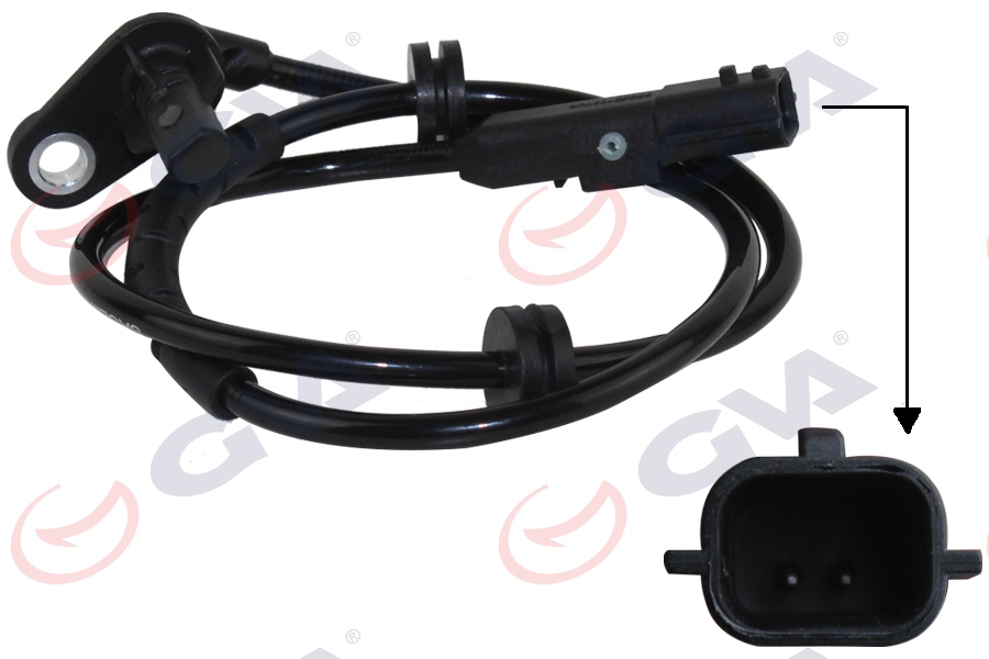 ABS SENSÖRÜ ARKA SAG CLIO II (98-) 1640mm - GVA - OEM 7700411746