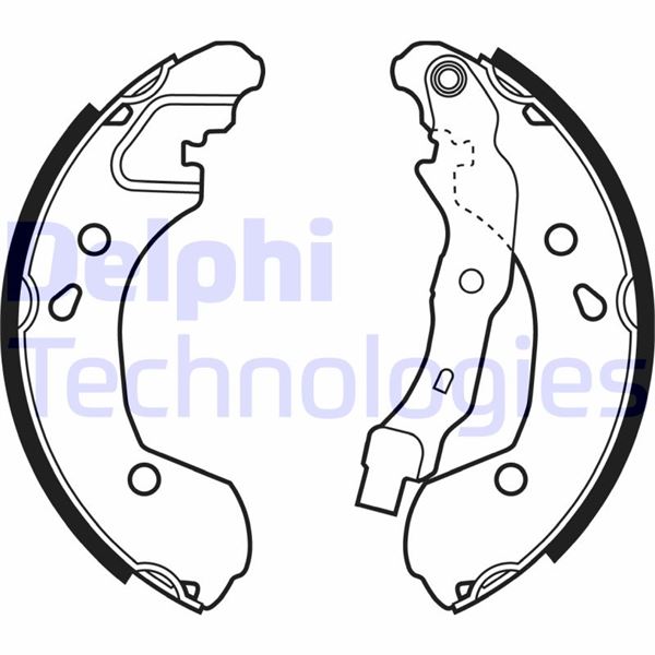 EL FREN BALATASI  (203X38 MM) RENAULT CLIO III  CLIO GRANDTOUR MODUS NISSAN MICRA III NOTE  03- - DELPHI - OEM 44060AX625