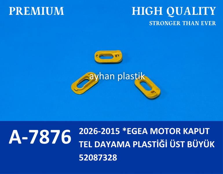 KAPUT DAYAMA ÜST KLİPSİ FIAT EGEA 15>21 - AYHAN - OEM 52087328