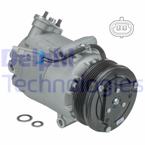 KLİMA KOMPRESÖRÜ ASTRA G 1.4-1.6-1.8 16V (02-09) CORSA C 1.4-1.6-1.8 00 =>MERIVA 1.4 -1.6 16V (03-10) - DELPHI - OEM 13205197
