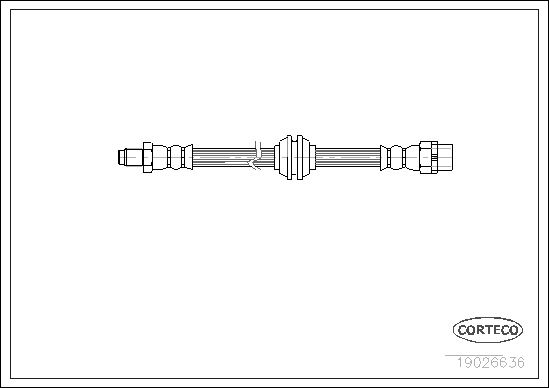 FREN HORTUMU ON BMW E36 91>98 - CORTECO - OEM 34321159717