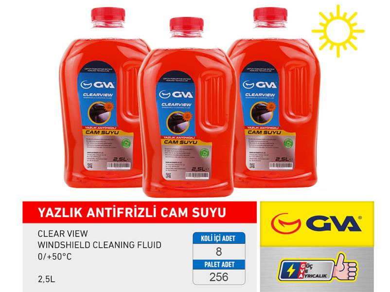 CAM SUYU 2.5 LT YAZLIK (ANTİFRİZLİ 0/+50C) - GVA