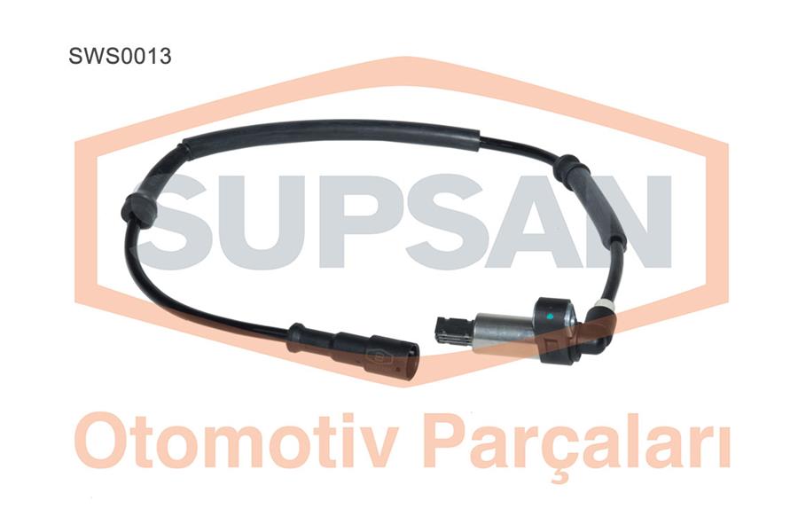ABS SENSORU RENAULT MEGANE 14 16V 16 16V 19 D F8Q 622/784 K4M 702 K4J 714/750 (YUVARLAK SOKET) - SUPSAN - OEM 7700834761