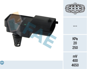 BASINÇ MAP SENSÖRÜ ASTRA G-H-J-INSIGNIA A-CORSA D-MERIVA A-B-VECTRA C-ZAFIRA B 1.4 NET-NEL-1.6 LET-XNT-LET-LER 2.0 LEH-LEL-LER - FAE - OEM 93170309