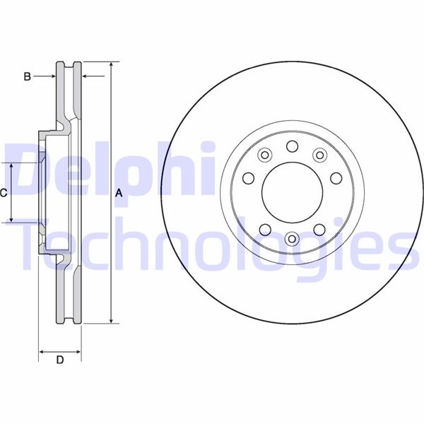 ÖN FREN AYNASI ASTRA L 21> GRANDLAND-COMBO E 19 - DELPHI - OEM 4249.K1
