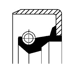 SANZUMAN KECESI PALIO SIENA  1.4 05- 350 A1.000 (20X30X7) - CORTECO - OEM 40004800