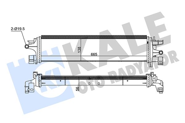 TURBO RADYATÖRÜ FORD FOCUS-CMAX-KUGA 15> 1.5 ECOBOOST - KALE - OEM F1F1