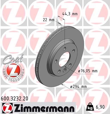 ARKA FREN AYNASI HAVALI TRANSPORTER T5 1.9 TDİ 2.0 - ZIMMERMANN - OEM 7H0615601B