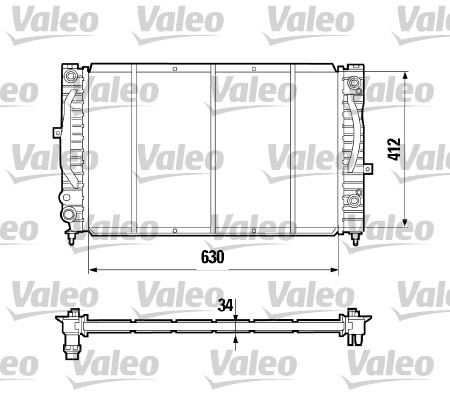 SU RADYATORU AUDI A4 A6 VW PASSAT 1.8T OTOMATIK - VALEO - OEM 8D0121251M