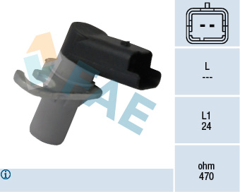 KRANK DEVİR SENSÖRÜ PEUGEOT PARTNER-EXPERT-P206-P306-P308-P406-P408 CITROEN BERLINGO-C4-C5-XSARA 2.0 16V 2.0 HDI SUZUKI GRAND VİTARA 01>05 2.0 16V 2.0HDI 2.2HDI 3.0 16V FIAT ULYSSE 02>11 - FAE - OEM 1920.EN