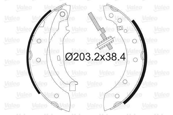 ARKA FREN BALATASI (PABUÇ) PEUGEOT P106 96>04 P - VALEO - OEM 4241.J1