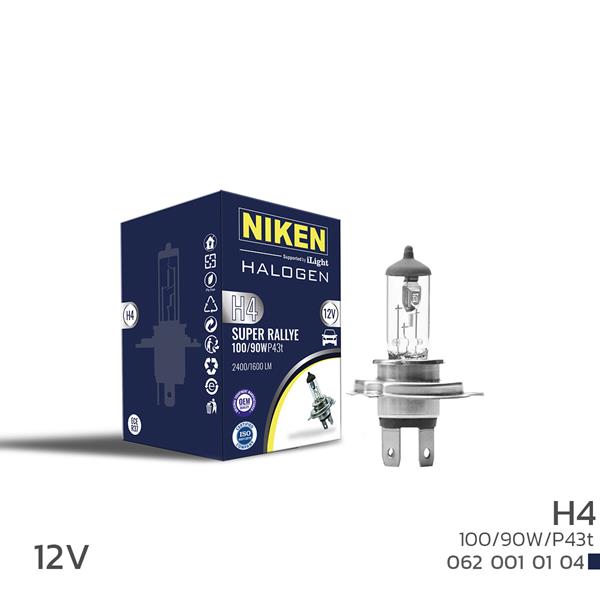 NIKEN H4 100W/90W HALOJEN AMPUL P43t (12V) - NIKEN