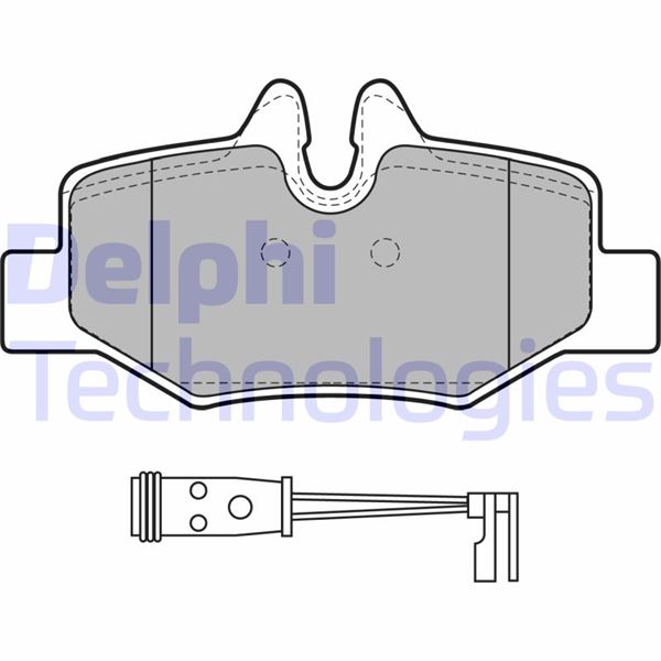 FREN BALATASI ARKA (101MM) VIANO VITO (639) 03- - DELPHI - OEM A6394200200