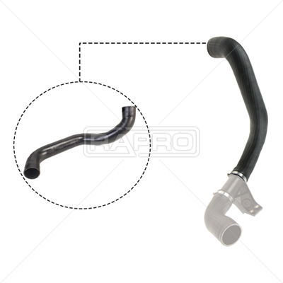 TURBOSARJ HORTUMU SOL MERCEDES SPRINTER OM611 B901>B905 BUYUK - RAPRO - OEM A9015284782