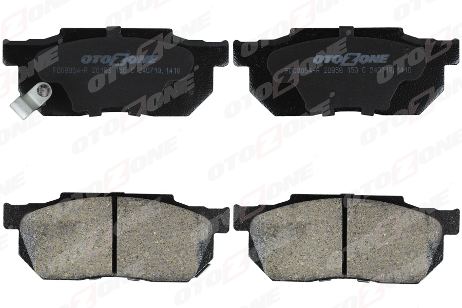 ÖN FREN BALATA HONDA CIVIC 1,3L 1,4L D13 D14 Karbüratörlü 86-89 / CRX 1,6L B16A1 VTEC (EE8 kasa) 89-92 aşınma ikaz kontağı mevcut - şimli - OTOZONE - OEM 45022SB0672