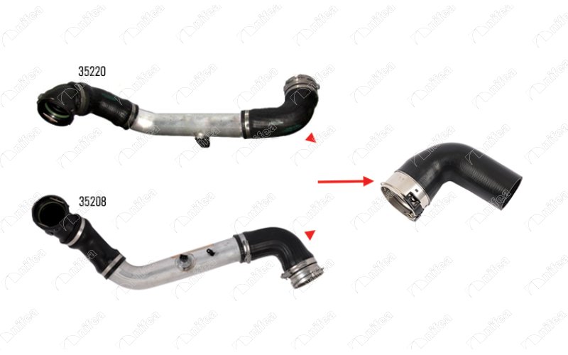 TURBOSARJ HORTUMU SOL BMW M57 E60 E61 ALT - NIFEA - OEM 11617799401