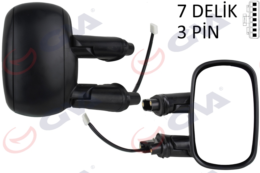DIŞ DİKİZ AYNASI SAG ELEKTRİKLİ ASTARLI FIAT DOBLO - GVA - OEM 735296227