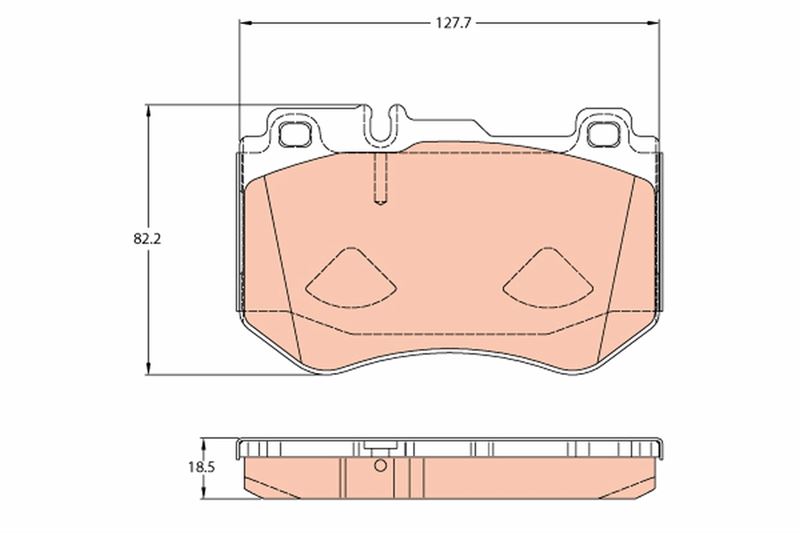 FREN BALATASI ON MERCEDES C-CLASS W205 S205 C205 A - TRW - OEM A0084201720