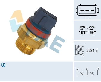 FAN MÜŞÜRÜ BERLINGO-PARTNER-SAXO VTS-P106 GTI-P205 - FAE - OEM 1264.25