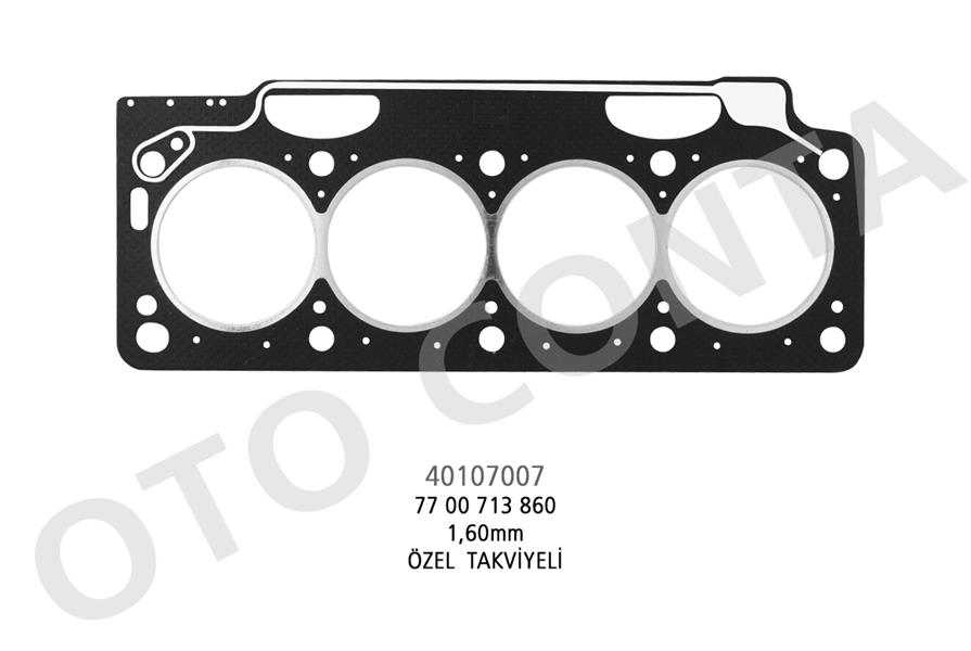 SILINDIR KAPAK CONTASI 1.40 mm STANDART RENAULT R9 R11 FLASH 1.7 F1N720 F2N700 710 722 - OTOCONTA - OEM 7700713860