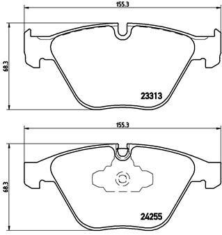 FREN BALATASI ON BMW E90 E91 E92 E93 E84 - VALEO - OEM 34116780711