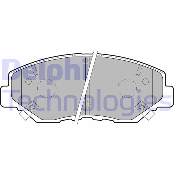 ÖN FREN BALATA HONDA CIVIC 1.6L R16B 4 kapı sedan - DELPHI - OEM 45022S9AA01