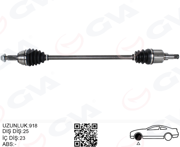 ÖN AKS KOMPLE SAĞ FORD YENI COURIER 17> 1.5-1.6 TDCI -1.0 ECOBOOST - GVA - OEM JT763B436AB