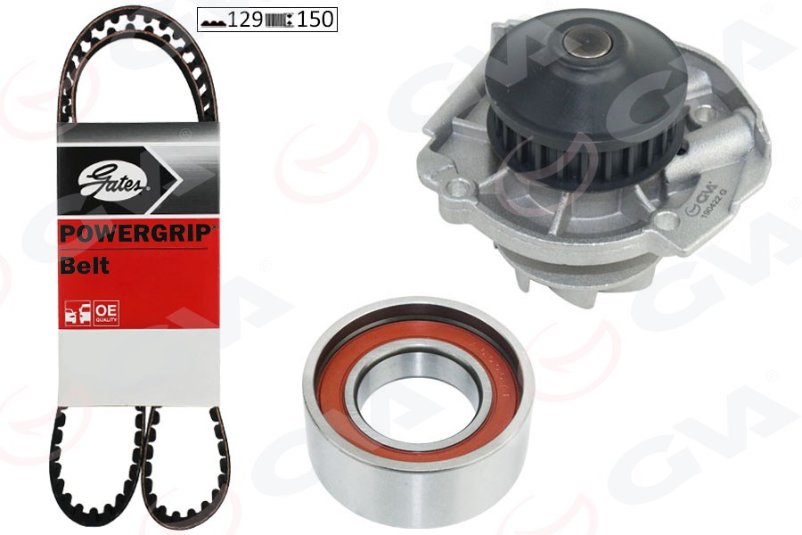 DEVİRDAİMLİ EKSANTRİK GERGİ KİTİ (129x150) DOBLO 01> PALIO 98> PANDA 94>99 PUNTO 94>99 ALBEA 98> 1.2 - GVA - OEM 71736718