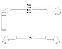 BUJİ KABLOSU HYUNDAI ACCENT 1,3L G4EH 4G13 karbüratörlü 95-99 / GETZ 1,3L SOHC 01-03 - bobin kablolu (şapkasız tip) - HELLUX - OEM 2750122C00