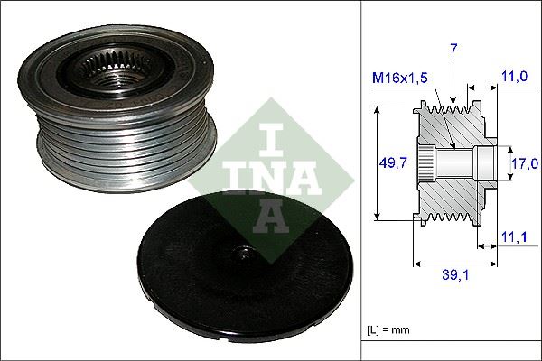 ALTERNATOR KASNAGI MERCEDES CLS (C219)-E SERISI (W211-S211-W212-S212)-S SERISI (W220-W221) - INA - OEM A6421500860