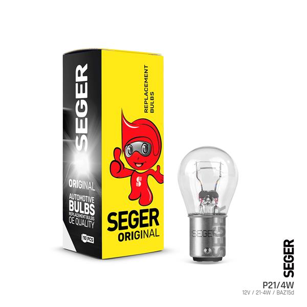 AMPUL P21/4W 12V 21/4W 1016 BAZ15D STANDART YENİLE - SEGER