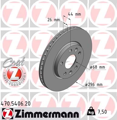 FREN DISKI ON HAVALI MEGANE IV TALISMAN 15=> 296 MM - MAIS - OEM 402062000R