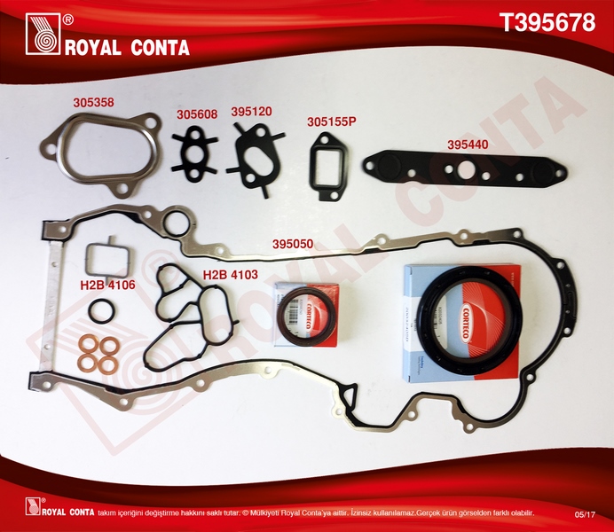 MOTOR TAKIM CONTA (SKC SIZ SKT KECELI) ALBEA DOBLO FIORINO IDEA LINEA PALIO PUNTO ASTRA H CORSA D 1.3JTD-MJT (188A9.000-223A9.000) - ROYAL - OEM 71744286