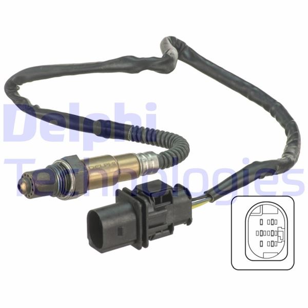 OKSIJEN SENSORU ON SOL SAG AUDI A1 A1 SPORTBACK A3 A3 CABRIO A3 SPORTBACK A4 A4 ALLROAD QUATTRO A4 QUATTRO A5 A5 CABRIO A5 CABRIO QUATTRO A5 QUATTRO A5 SPORTBACK A5 SPORTBACK QUATTRO A6 A6 QUATTRO - DELPHI - OEM 07L906262S