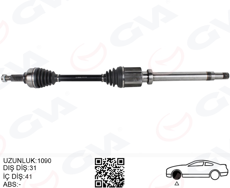 AKS KOMPLE SAĞ ÖN FORD CUSTOM 12> 2.2 TDCİ (KISA ŞASE) - GVA - OEM BK21