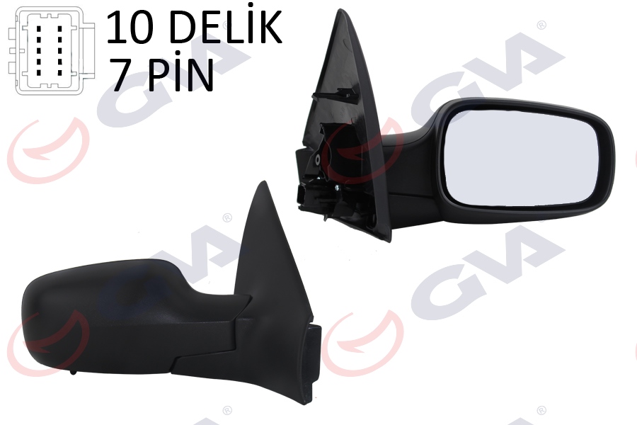 DIŞ DİKİZ AYNASI SAĞ MEGANE 02> ELEKTRİKLİ+ISIT - GVA - OEM 7701054688