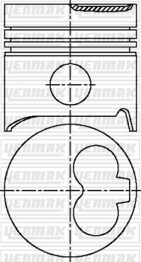 PISTON+SEGMAN Q78.0MM (STD)-RENAULT-VOLVO-R 11-R 5-R 9 R 11-R 5-R 9 - YENMAK