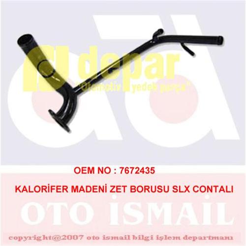 KALORİFER MADENİ ZET BORUSU SLX CONTALI - DEPAR - OEM 7672435