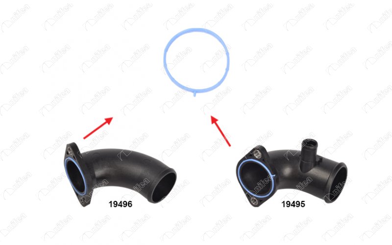 TURBO BORUSU FORD TRANSIT V348 2.4 TDCİ 06>11 — NIFEA 19497 - NIFEA - OEM 6C1Q6K686AC