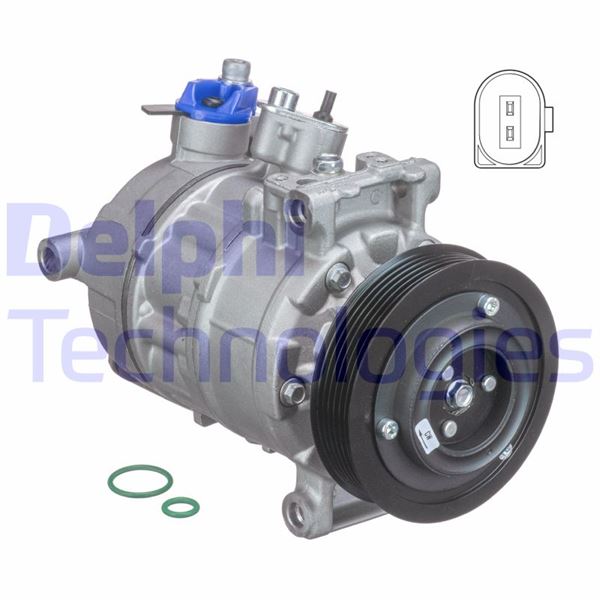 KLİMA KOMPRESÖRÜ A3 03> ALTEA-CADDY III -TOLEDO-OCTAVIA 04> LEON-PASSAT 05> JETTA III-IV-GOLF V-VI- - DELPHI - OEM 5K0820803B