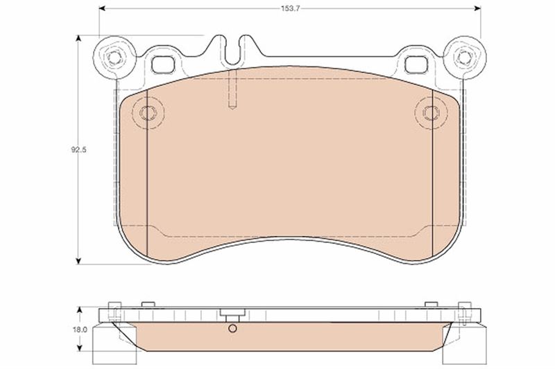 FREN BALATASI ON MERCEDES C218 X218 W212 W221 W222 - TRW - OEM A0074209920
