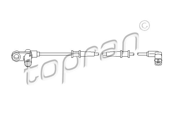 ABS SENSORU ON MERCEDES S-CLASS W220 C215 - TOPRAN - OEM A2205400117