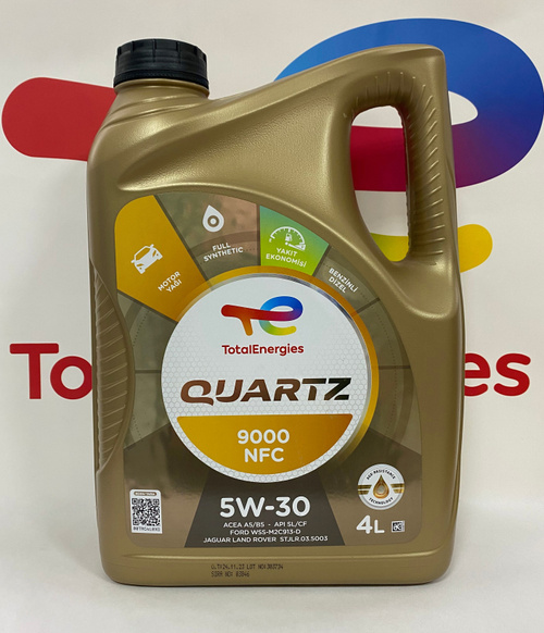 MOTOR YAĞI TOTAL QUARTZ 9000 NFC 5W30 3B 4L - TOTAL
