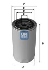 YAĞ FİLTRESİ FORD ESCORT III 1.6 D 54HP 04/84-12/85 - UFI - OEM 84FM