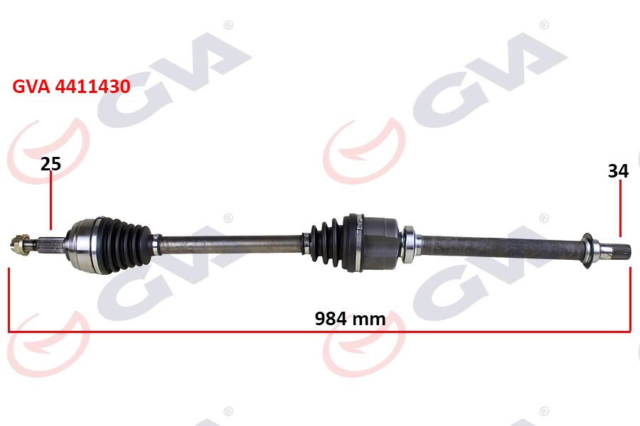 KOMPLE AKS SAĞ RENAULT FLUENCE (09-)MEGANE IV 1.5 - GVA - OEM 391009864R