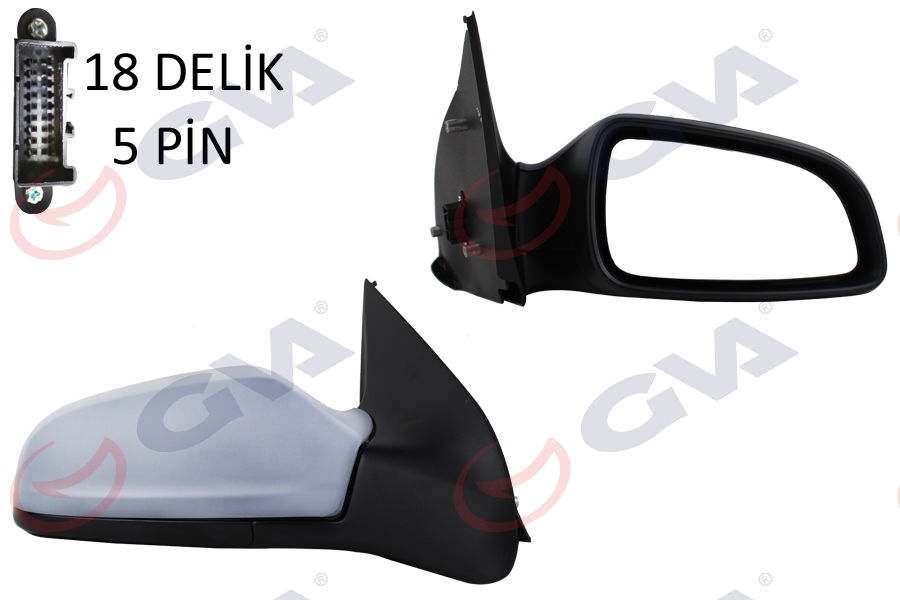 DIŞ DİKİZ AYNASI SAĞ ASTRA H 04> ELEKTRİKLİ+ISI - GVA - OEM 6428184