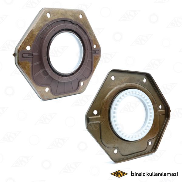 ÖN KRANK KEÇESİ (FLANŞLI) BOXER-JUMPER-MOVANO-MASTER-DAILY 2.5-2.8 D-HDI (70x158x180x16) - SKT - OEM 0514.C1