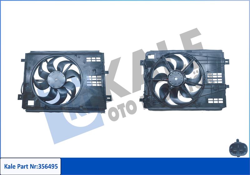DAVLUMBAZLI FAN MOTORU PEUGEOT 308 II 308SW II 13>21 - CITROEN C4 PICASSO II C4 GRAND PICASSO II 13> 1.2VTI/THP 1.2/1.5/2.0BLUEHDI 1.6HDI/THP/GTI (12V) - KALE RADYATOR - OEM 9832930080