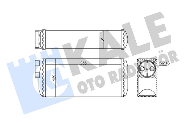 KALORİFER SKODA FAVORIT-FELICIA I-FELICIA II-VOLKSWAGEN CADDY II - KALE - OEM 097916027H