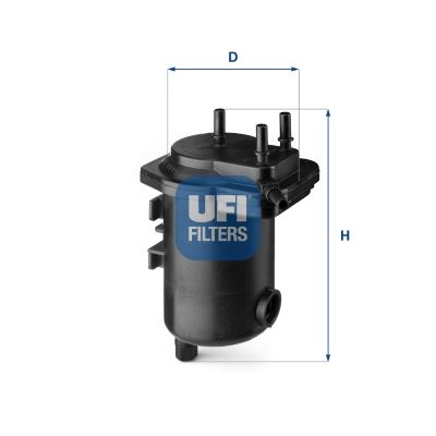YAKIT FİLTRESİ RENAULT MEGANE II 02> GRAND SCÉNIC II 04> 1.5dCi - UFI - OEM 7701062104